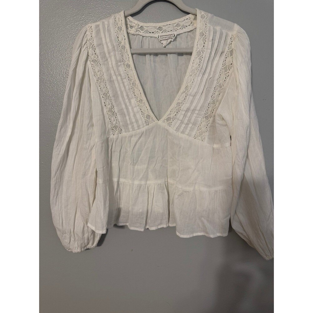 Boho Lace Peplum Blouse
